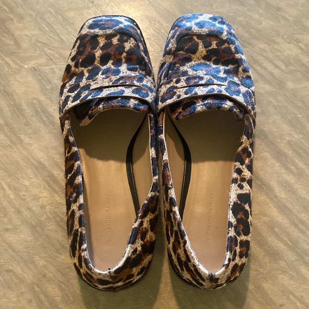 Something Navy - Leopard Loafer
